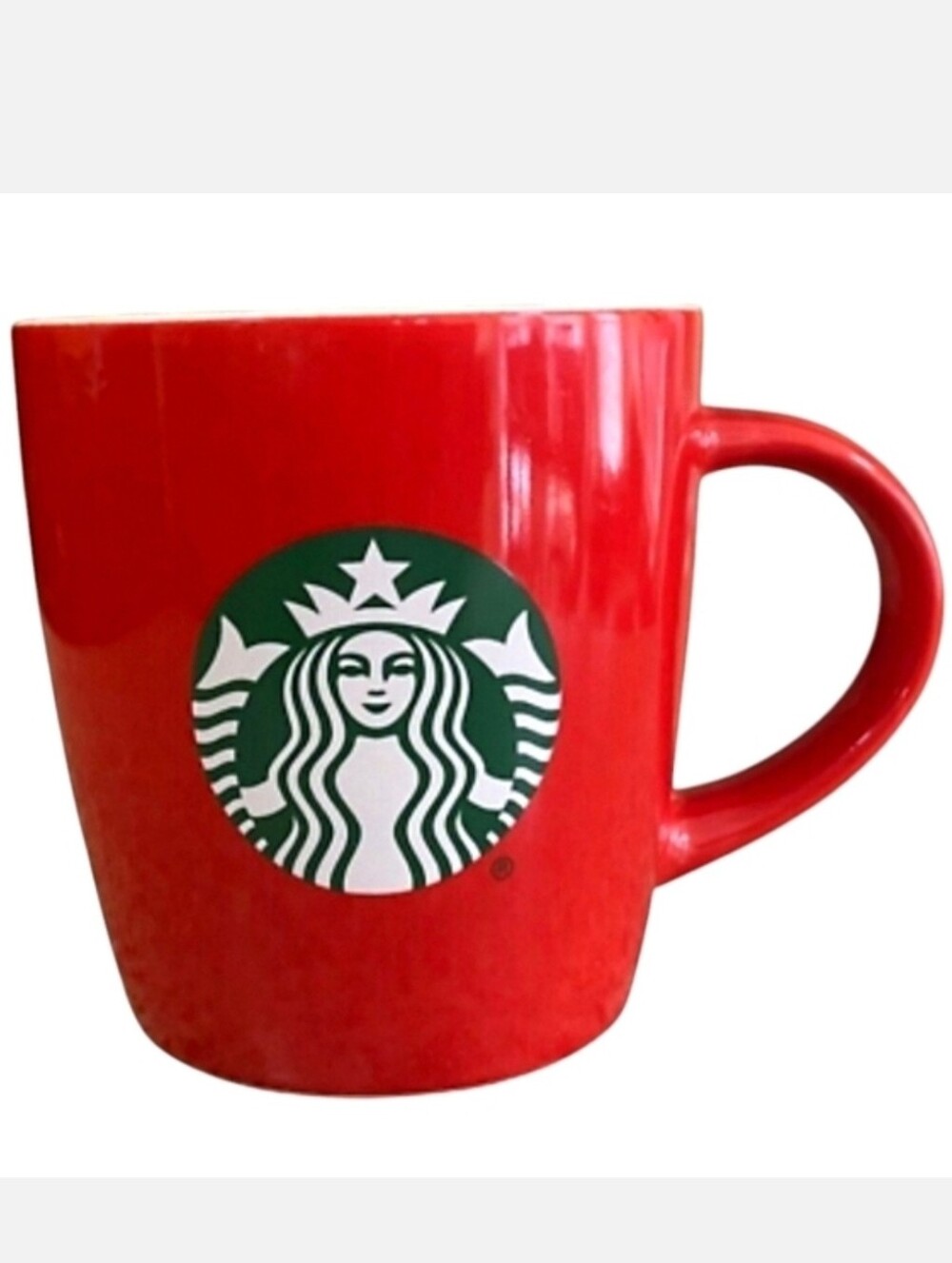 Starbucks Ceramic 2021 Holiday 11oz. Red Green Siren Logo Coffee Cup Mug